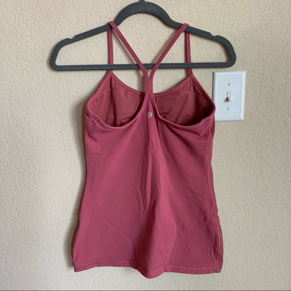 Lululemon Y Tank, Pink, Size 6 - Picture 3 of 4